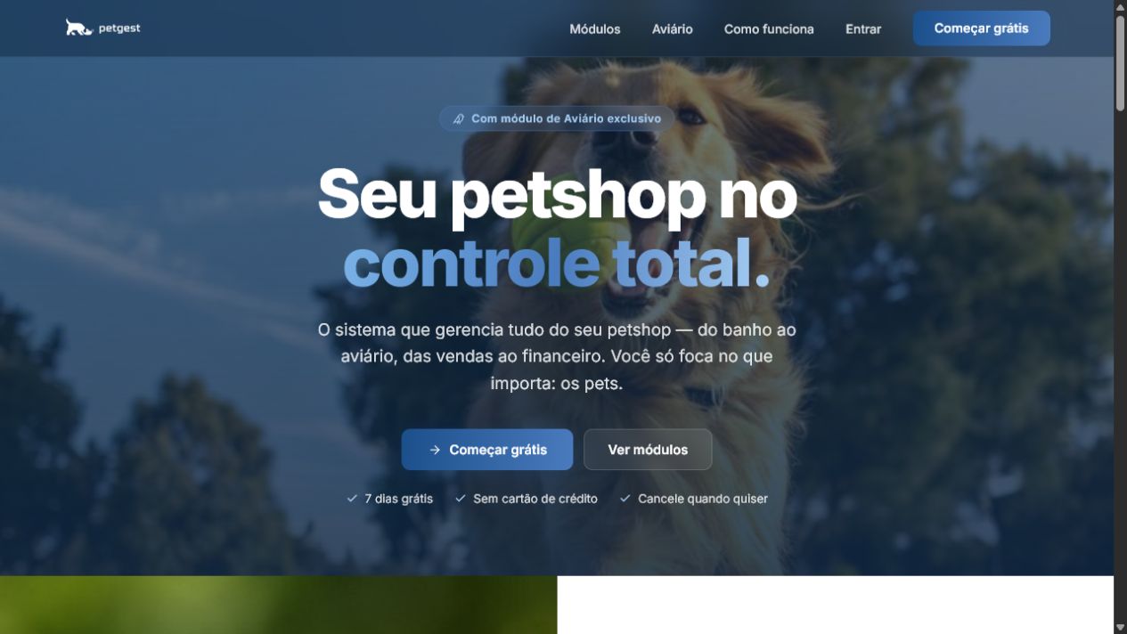 Interface do projeto PetGest
